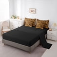 thumbnail image 5 of Feelyou Brown Square Abstract Comforter Set 7pcs, Pixel Grid Miners King Bedding Sets, 5 of 8