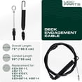 thumbnail image 2 of UDC Parts 532435111 Deck Engagement Clutch Cable Replacement for Craftsman, 2 of 8
