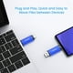thumbnail image 4 of Unidad flash USB Vansuny de 64 GB, paquete de 5 unidades, USB tipo C 2 en 1, azul, 4 of 7
