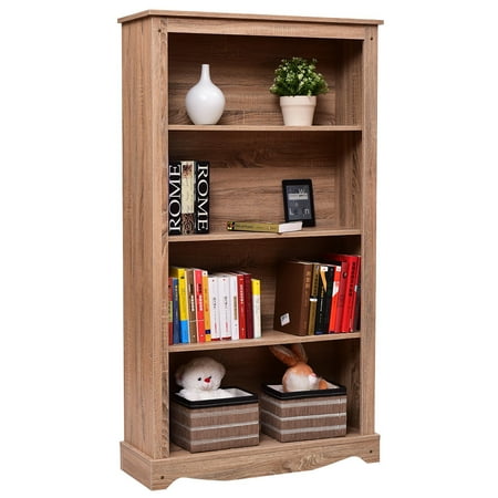 - Costway 4 Tier Bookcase Cabinet Storage Organization Shelves Collection Bookshelf Shelf