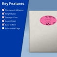 thumbnail image 3 of Avery Printable Oval Labels, Bright Pink, 4.25" x 2.5", 240ct, 3 of 11