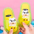 thumbnail image 5 of LNMQLPDBS Toddler Boy Sandals Summer Cartoon Decoration Open Toe Flat Hot Led Luminous Slippers for Kids Comfort Soft Sole Toddler Jelly Sandal Casual Kids Slippers Boys Yellow 2.5-3 Years, 5 of 5