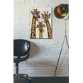 thumbnail image 3 of Epic Graffiti 'Giraffe and Flower Glasses, Trio' by Fab Funky Canvas Wall Art, 18"x26", 3 of 3