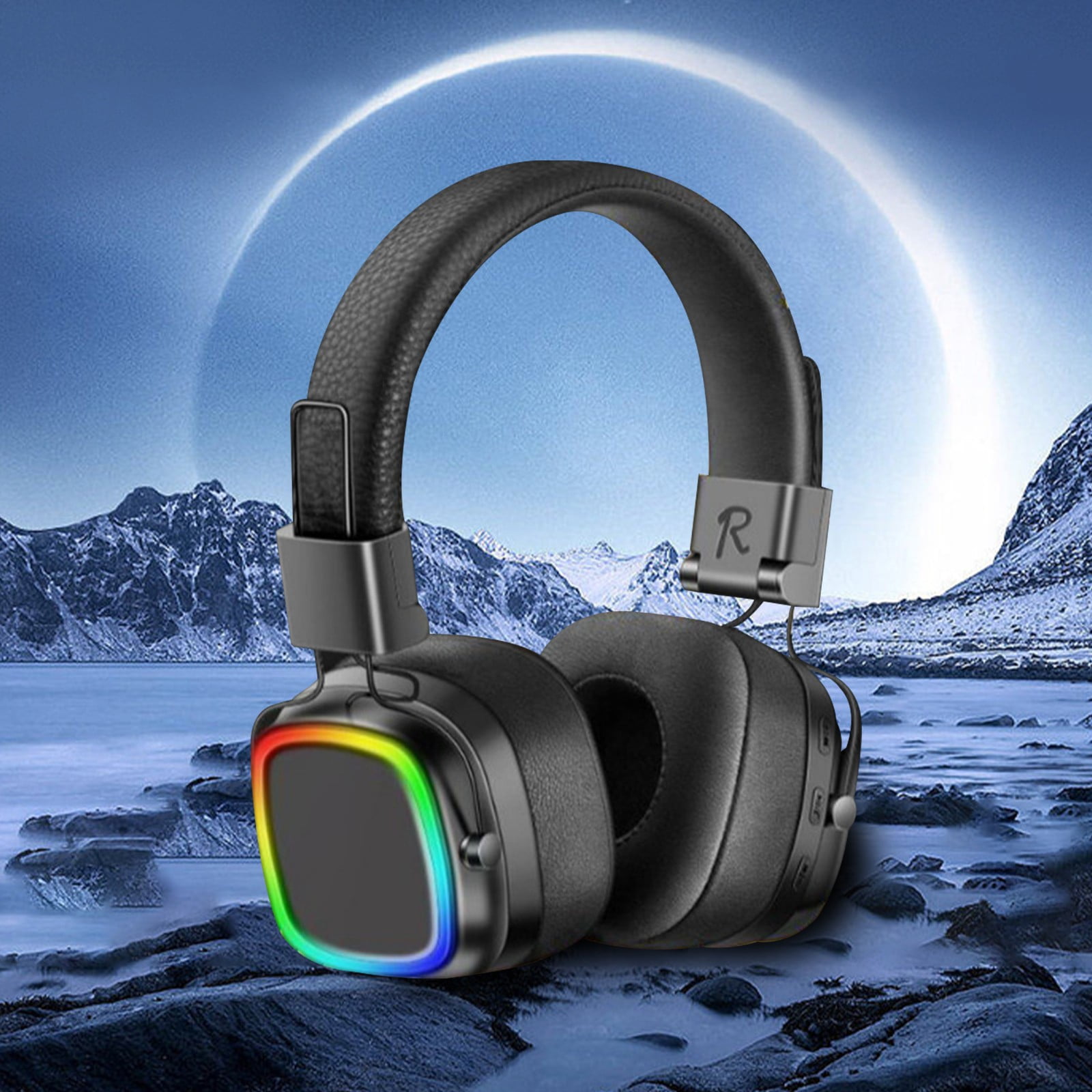 Wireless Headset with Mic for Work, Bluetooth Headset with Microphone (AI Noise Cancelling) & Charging Base, Wireless Headset for Work from Home/Office/Call Center/PC/Computer/Laptop/Teams/Zoom/Skype