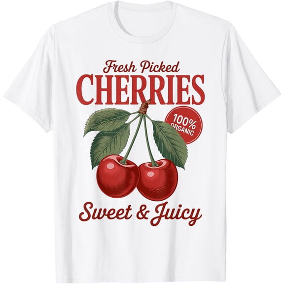 Cherry Farmer's Market Fresh Picked Cherries Cherry Lover T-Shirt tee