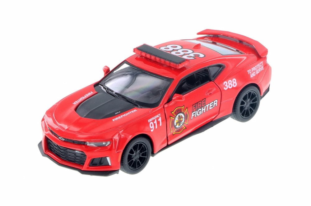 2017 Chevrolet Camaro ZL1 Firefighter Hard Top, Red - Kinsmart 5399DPR -  1/38 Scale Diecast Model Toy Car (Brand New but NO BOX)