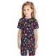 thumbnail image 4 of Balery Skull rainbow color mushroom Conjunto de Pijama Infantil de Manga Corta con Estampado – Ropa de Dormir de Algodón Suave-4X-Large, 4 of 4