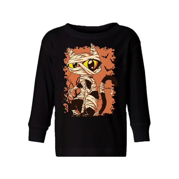 Awkward Styles Halloween Toddler Long Sleeve Shirt Mummy Cat Kids T-Shirt