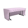 thumbnail image 1 of TCpop-OB-fit-72x30x30-LilacP45 1.95 lbs Open Back Polyester Poplin Fitted Tablecloth, Lilac, 1 of 1