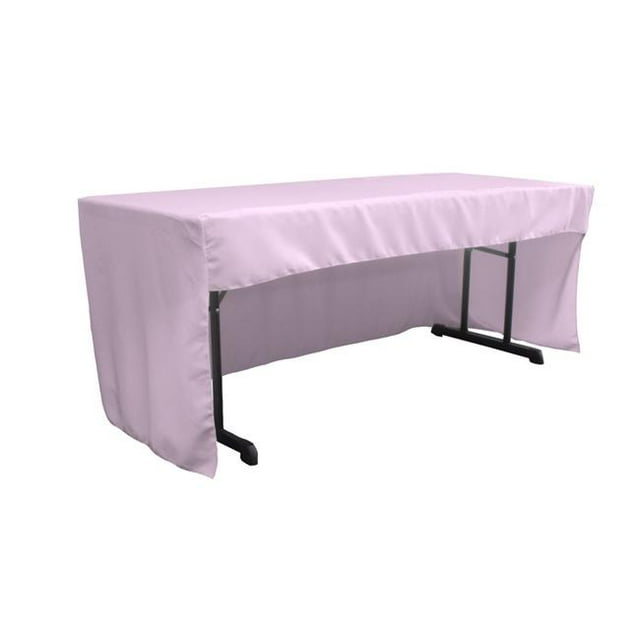 TCpop-OB-fit-72x30x30-LilacP45 1.95 lbs Open Back Polyester Poplin Fitted Tablecloth, Lilac