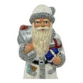 thumbnail image 2 of Pinnacle Peak Trading Ino Schaller White Glitter Santa with Bag of Apples German Paper Mache, 2 of 7
