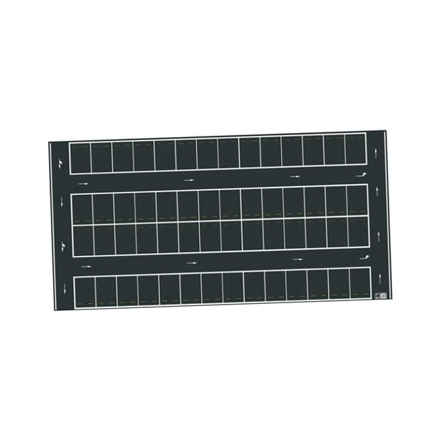 Tapete de estacionamiento enrollable a escala 1/64 de 40 x 80 cm para niños, diseño de vitrina, garaje de vehículos en miniatura fundidos a presión, Estilo D