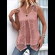 thumbnail image 3 of Camisetas Sin Mangas Holgadas e Informales para Mujer, Ropa de Verano, Conjuntos 2025, Gris Rosado Pálido, L, 3 of 6