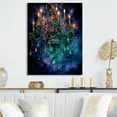 thumbnail image 2 of Designart "Chandelier Majestic Glow painting" Glam Metal Wall Decor, 2 of 5