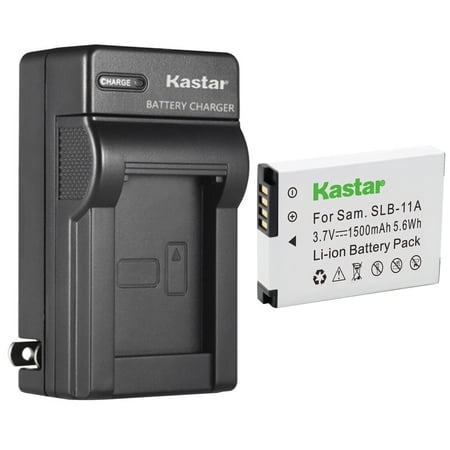 Kastar 1-Pack Battery and AC Wall Charger Replacement for Samsung SLB-11A SLB11A Battery Samsung WB5000 WB5500 CL65 CL80 EX1 HZ25W HZ30W HZ35W HZ50W ST1000 ST5000 ST5500 Digital Camera