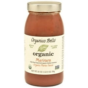Organico Bello - Organic Gourmet Pasta Sauce - Marinara - 25oz (Pack of 6) - Non GMO, Whole 30 Approved, Gluten Free