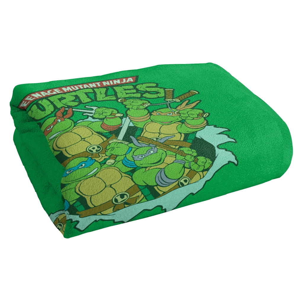 TMNT Beach Towel, 30"x60", TMNT Group Retro Beach Towel