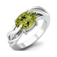 thumbnail image 2 of Mooneye 925 Sterling Silver 9X7mm Oval Shape Peridot Solitaire Women Mother's Day Gift Ring, 2 of 4