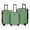 Set-Tea/Green, variant on New York Xpress 3-Piece Hardside Luggage Set, Lightweight Expandable Spinner Suitcase with TSA Lock, 20"/24"/28", Meaty Pink - WD576