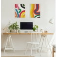 thumbnail image 7 of Kate and Laurel Sylvie Don't Emulate the Stars Framed Canvas Wall Art by Amber Vittoria, 18x24 White, Modern Abstract Colorful Geometric Art for Wall Decor, 7 of 7