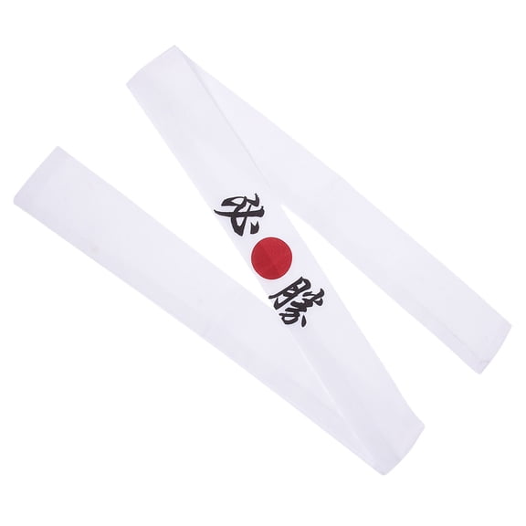STOBOK Reusable Japanese Headband Comfortable Cotton White Decorative Karate Accessory