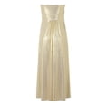 thumbnail image 6 of Ruyang Women's Chest Wrap Dress Summer Fashion Off Shoulder Chic Maxi Dress Elegant Pleated Hollow Out Party Dresses Denim Dresses, 6 of 9