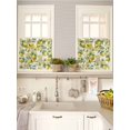thumbnail image 5 of Lemon 2 Panel Kitchen Curtains for Small Windows, Yellow Fruits Summer Watercolor Botanical Leaf Plant Bathroom Tier Curtain, Short Window Treatment for Bedroom/Living Room 55"x36", 5 of 6