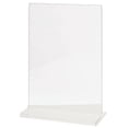 thumbnail image 2 of HUBERT® Acrylic Sign Holder with T-Base Vertical - 5"L x 7"H, 2 of 3