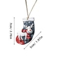 thumbnail image 2 of Décorations de Noël Pendentif de Noël en Résine Peint Rétro Élan Décoration de Sapin de Noël Pendentif, 2 of 8