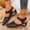 Black, variant on flat sandals for women flat sandals for women Closed Toe Fisherman Flat Hook & Loop Medium Arch Flat Slip-Resistant flat sandals for women Arch Support Flat Heel