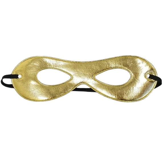 SeasonsTrading Adult Shiny Gold Superhero Mask - Costume Party Eye Mask