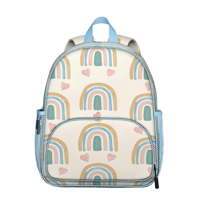 Traditional Antique Student Backpack – Faded Vintage Floral Daypack with Classic Boho Design for School and Travel