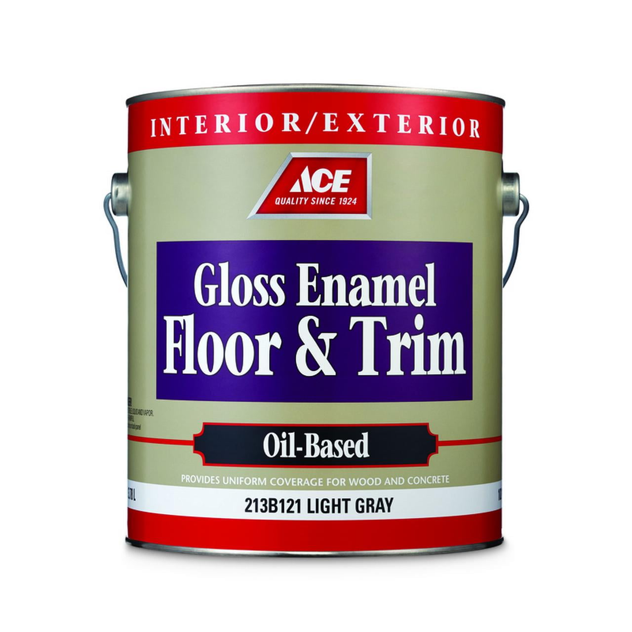 Ace Gloss Light Gray OilBased Enamel Floor & Trim Paint 1 gal