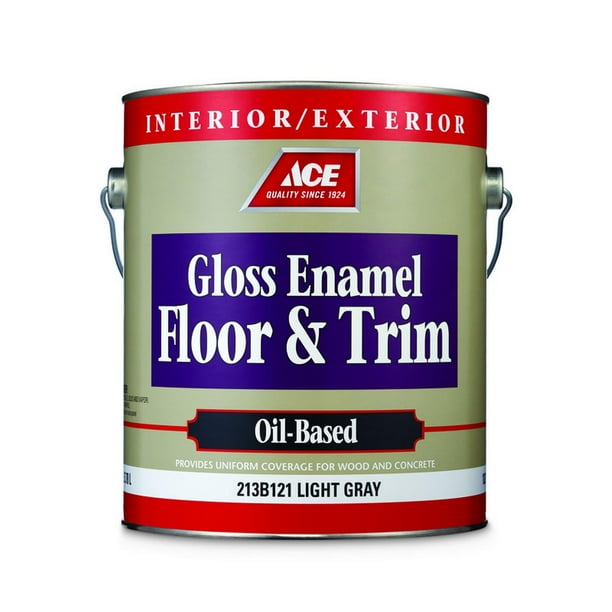 Ace Gloss Light Gray OilBased Enamel Floor & Trim Paint 1 gal