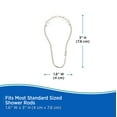 thumbnail image 5 of Kenney Medium Weight PEVA Shower Curtain Liner and Beaded Roller Ring Set, 70" W x 72" H, Clear, 5 of 9