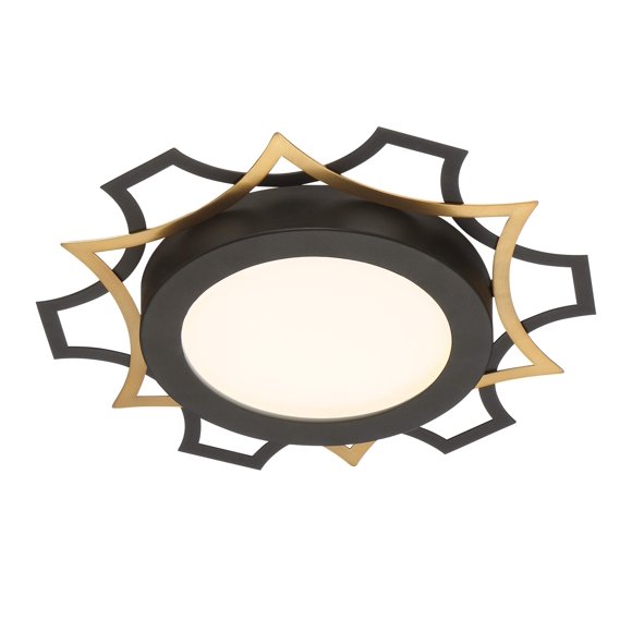DESIGNERS FOUNTAIN LED1279-BK Edge Lit Flushmount, Black