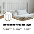 thumbnail image 4 of vidaXL Durable Metal Headboard for Twin/ Twin XL Size Beds, Easy Assembly, Modern Style White, 4 of 7