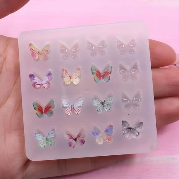 BESTSKY Butterfly Shape Epoxy Resin Molds Pendant Silicone Moulds For DIY Jewelry Making