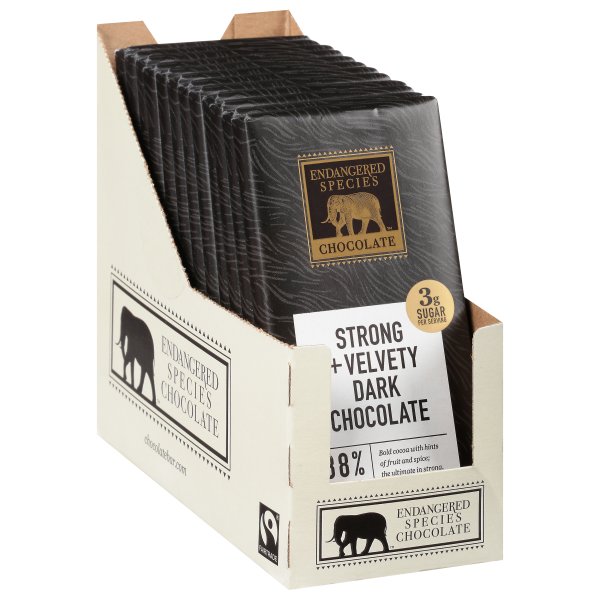 Endangered Species Chocolate Endangered Species Dark Chocolate, 12 ea