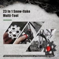 thumbnail image 4 of 23 In 1 Snow-flake Multi-Tool with Fidget Spinners Snowflake Wrench Multifunction Bottle Opener Screwdriver Kit Hand DIY Tool Adventure Tool for Outdoor Travel Camping, 4 of 9