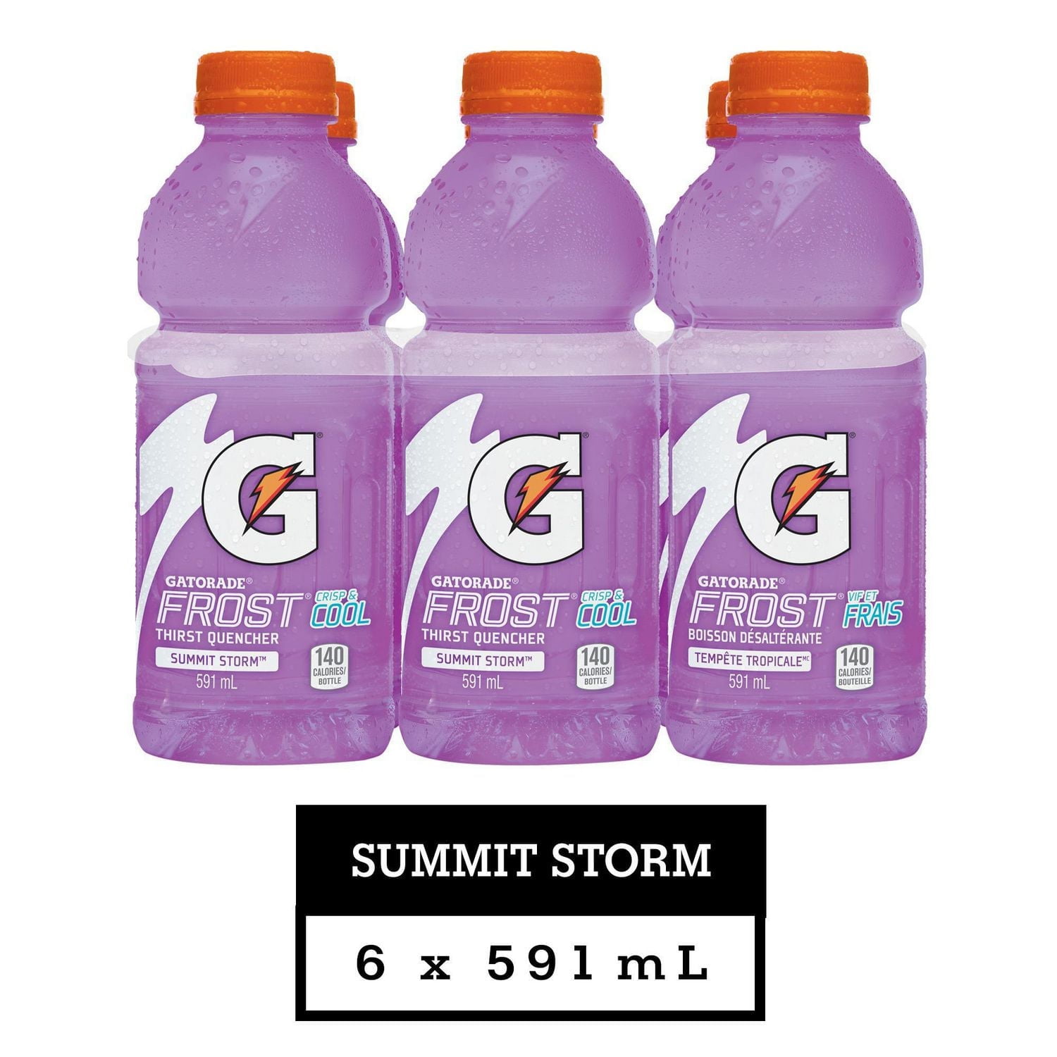 Gatorade Frost Summit Storm Sports Drink, 591 mL Bottles, 6 Pack ...