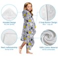 thumbnail image 7 of Cartoon Unicorn Leaf Pattern Hooded Bath Towel，60"x35" for Ages 3 To 12 Kids, Quick Dry Lightweight Soft Microfiber Hood Beach Towel Cover Up for Kids, 7 of 7