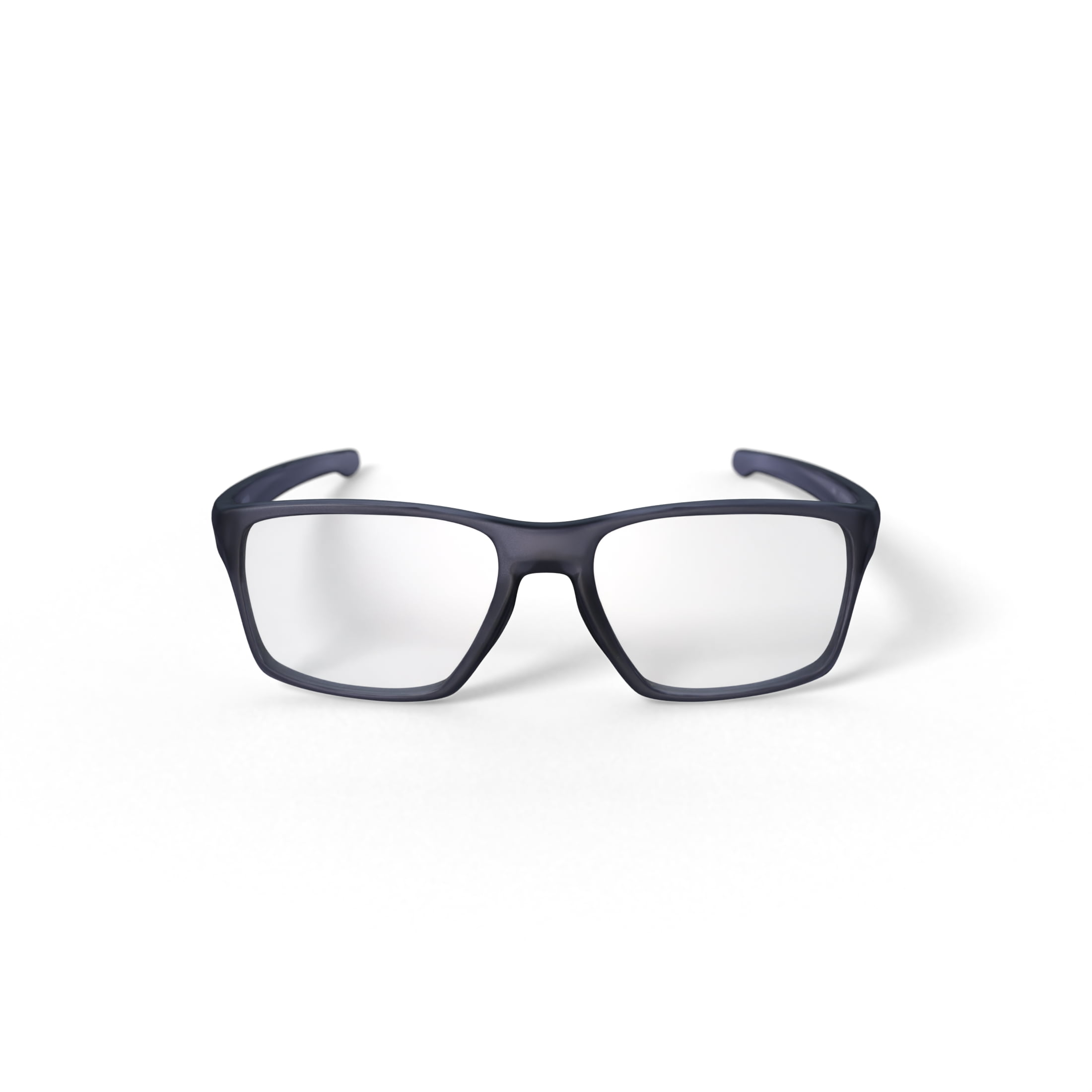 Oakley Litebeam Optical Glasses, Rectangular Eyeglasses with Demo Lenses, Size 55, Satin Grey Smoke