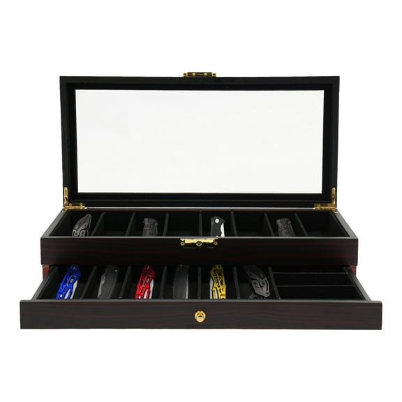 2-Tier Knife Display Case Organizer Knife Display Case Knife Storage Box