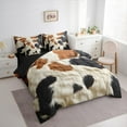 thumbnail image 3 of Homewish Cow Print Twin Bedding Sets 7-Piece for Kids Children Teens,Farmhouse Animal Bedding Comforter Set Microfiber,Rustic Retro Vintage Breathable Sheet Sets,Super Cozy Room Decor,Reversible, 3 of 8