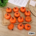 thumbnail image 1 of 12Pcs 6cm Foam Pumpkins Artificial Mini Fall Pumpkins Halloween Party Decor, 1 of 5
