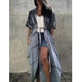 thumbnail image 5 of Stylish Tie Dye Open Front Long Kimono Swimsuit Cover Up for Women Swimwear Cover Ups, 5 of 11