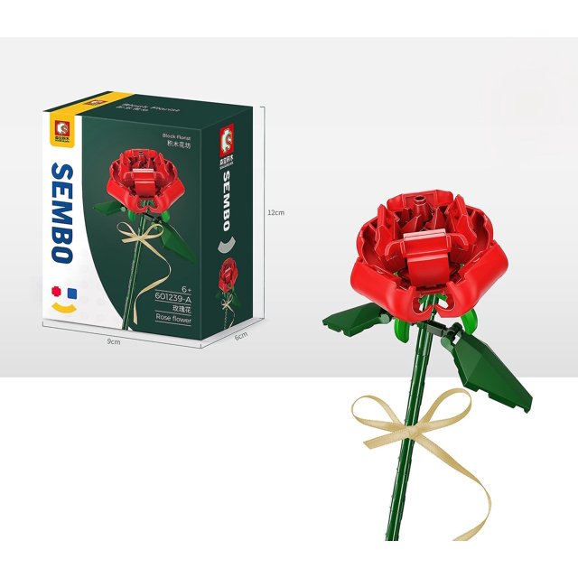 Ramo De Regalo Para Niña Bloques De Flores, Pascua, Día De La Madre, Día De San Valentín, Aniversario, Regalo De Bricolaje De Acción De Gracias, Juguete De Bloques De Construcción Educativos De P