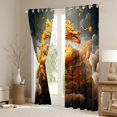thumbnail image 3 of Erosebridal Golden Dragon Curtains & Drapes,Asian Chinese Dragon Curtains Blackout,Animal Curtains Dragon Decorations Landscape Window Curtain 2 Panels 42"Wx84"L, 3 of 6