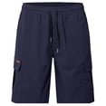 thumbnail image 4 of DayScoop Mens Summer Shorts Casual Breeches Fashion Solid Color Loose Multi Pocket Straight-leg Outdoor Short Pants, 4 of 5